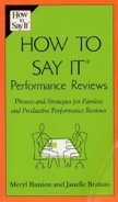 How to Say It Performance Reviews:
